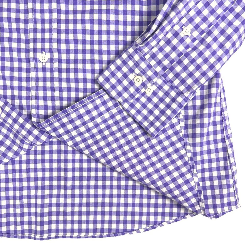 Lauren Ralph Lauren Slim Fit Gingham Dress Shirt 15.5 32/33 Non-Iron - Picture 8 of 12